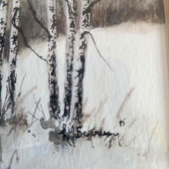 Original watercolor framed artwork. Signed by artist. - Picture 3 of 5